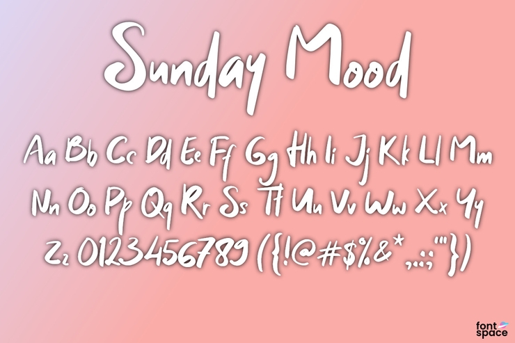 Sunday Mood字体 1