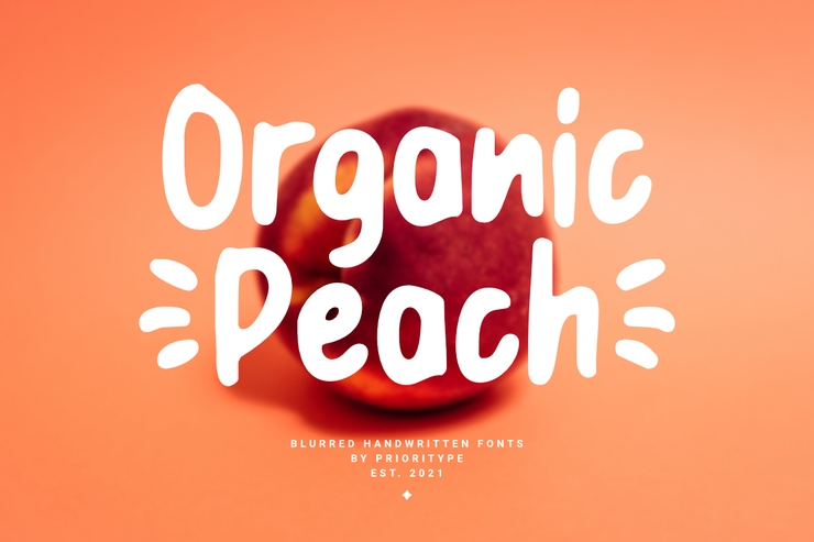 Organic Peach字体 9