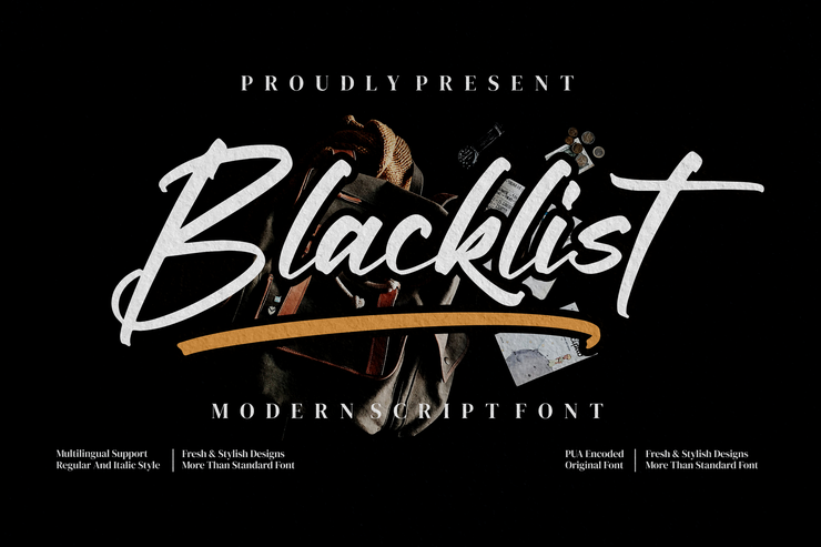 Blacklist字体 8