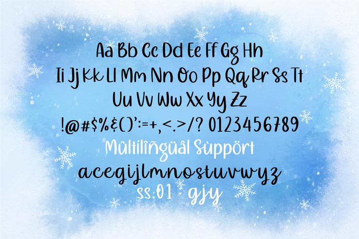 Mealky Winter字体 3