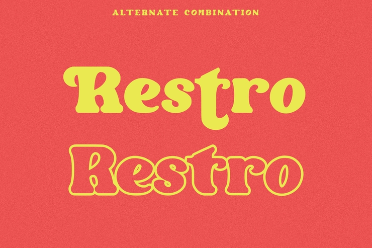 Restro字体 4