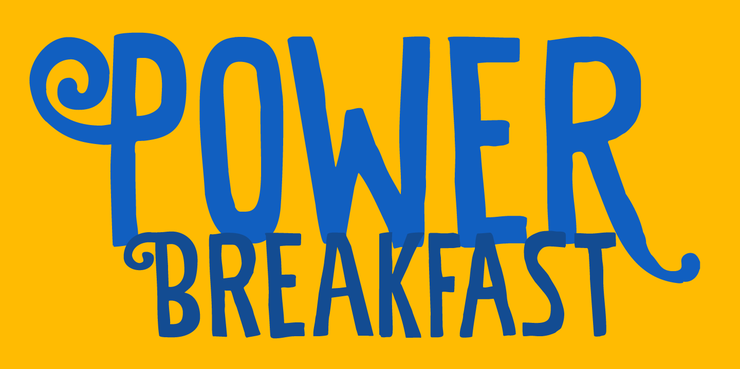 Power Breakfast字体 1