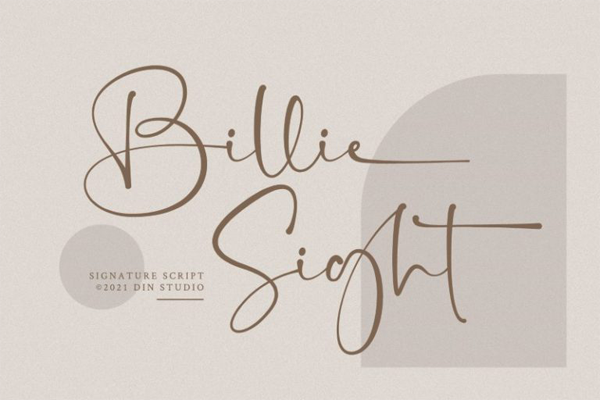 Billie Sight字体 3