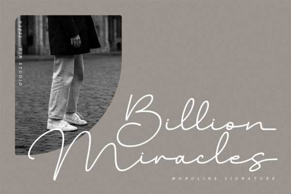 Billion Miracles字体 2