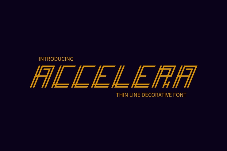Accelera字体 4