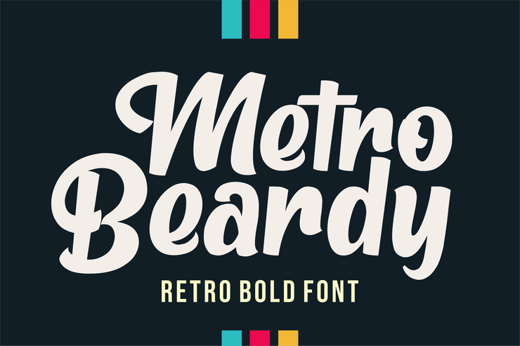 Metro Beardy字体 2