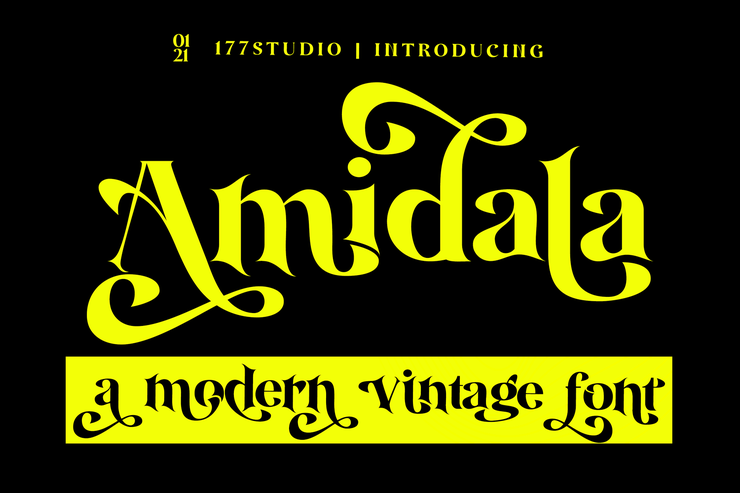 Amidala字体 1