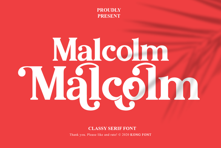 Malcolm字体 1