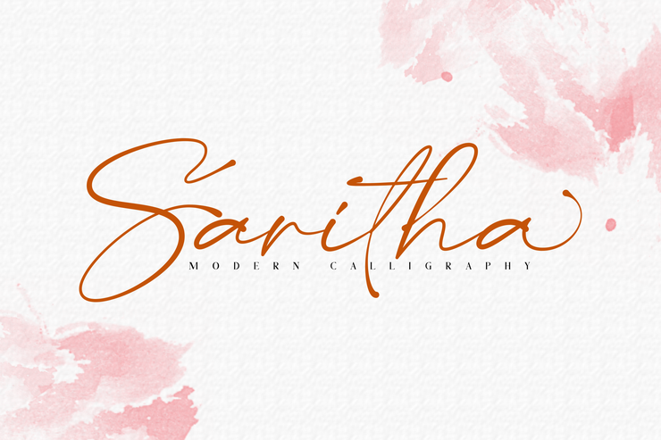 Saritha字体 1
