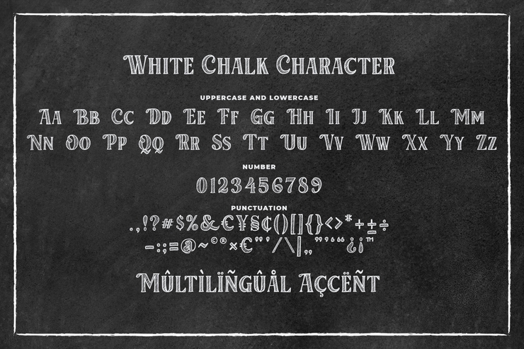 White Chalk字体 4