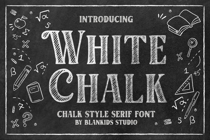 White Chalk字体 8