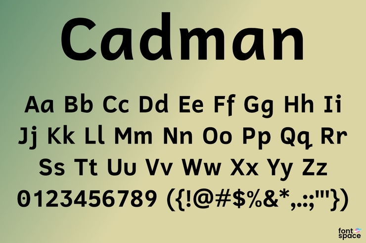 Cadman字体 2