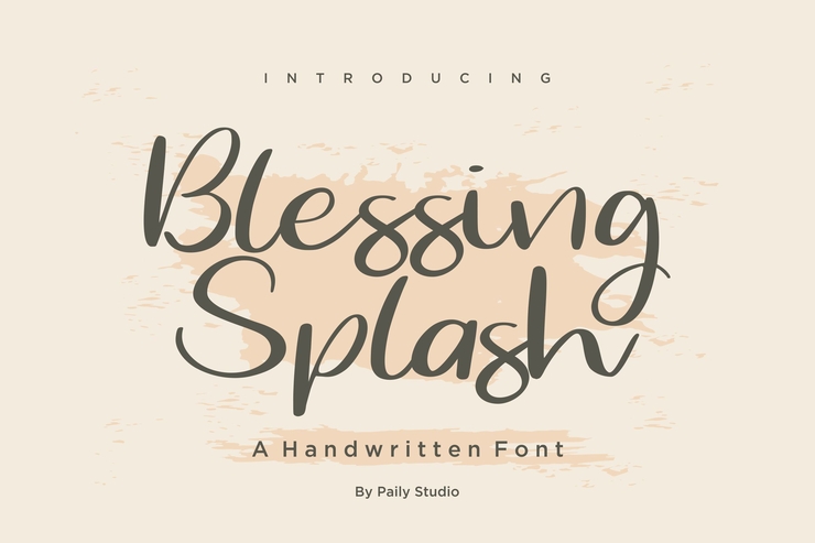 Blessing Splash字体 1