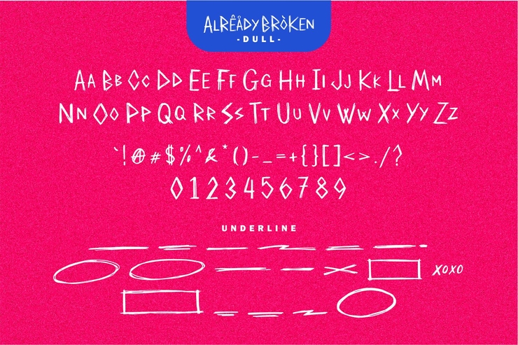 Already Broken Dull Versio字体 1