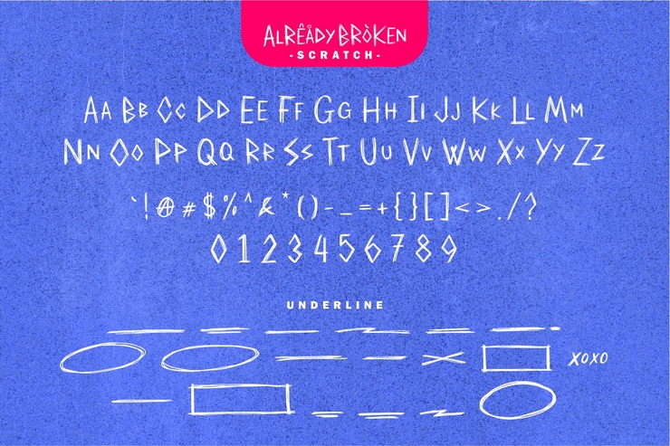 Already Broken Dull Versio字体 3