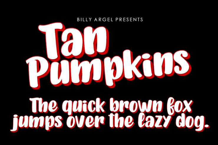 TAN PUMPKINS字体 1