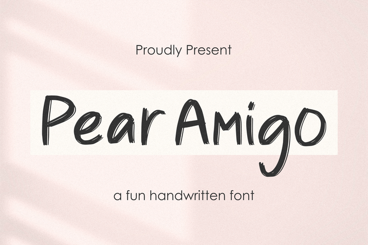 Pear Amigo字体 2
