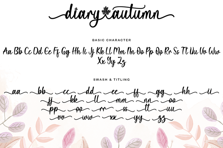 Diary Autumn字体 5