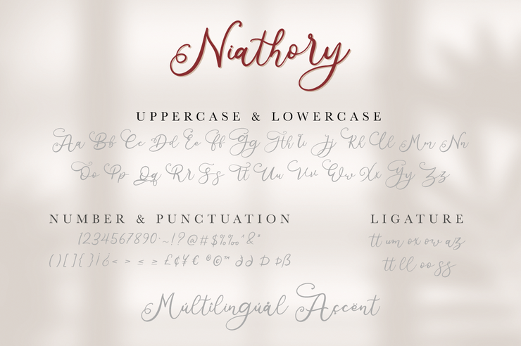 Niathory字体 2