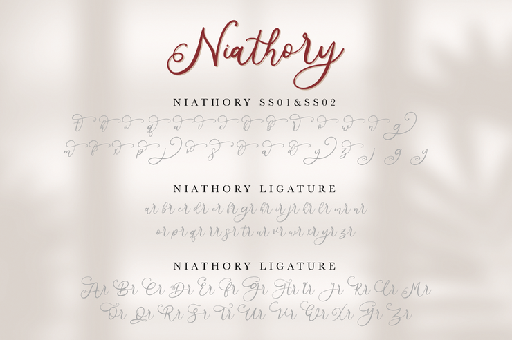 Niathory字体 8