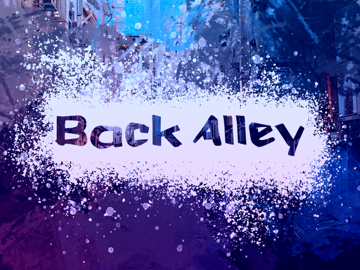 b Back Alley字体 1
