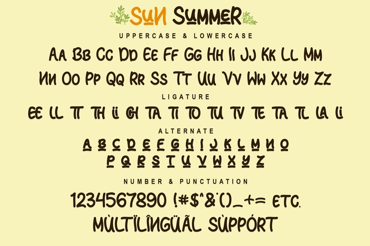 Sun Summer字体 1