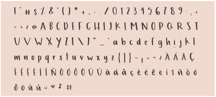 Délice字体 2