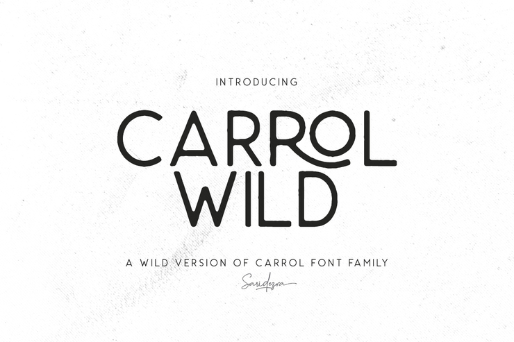 Carrol Wild Clean字体 1