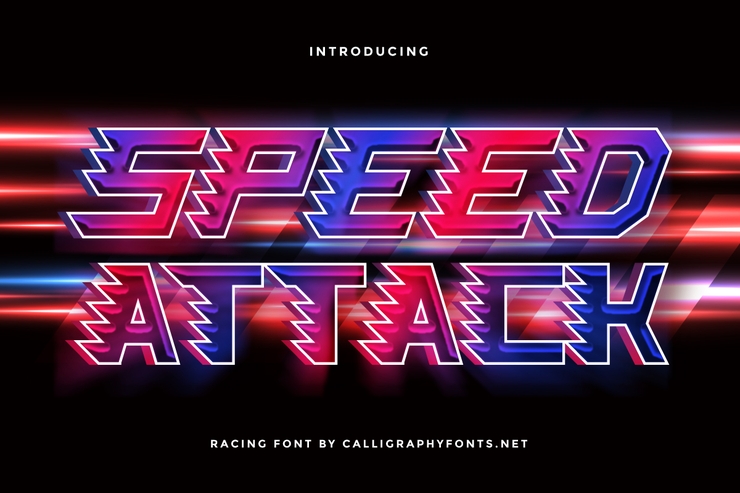 Speed Attack字体 1