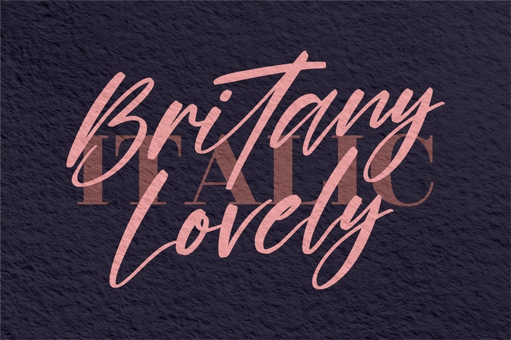 Britany Lovely字体 1