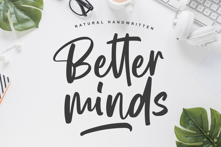 Better minds字体 1