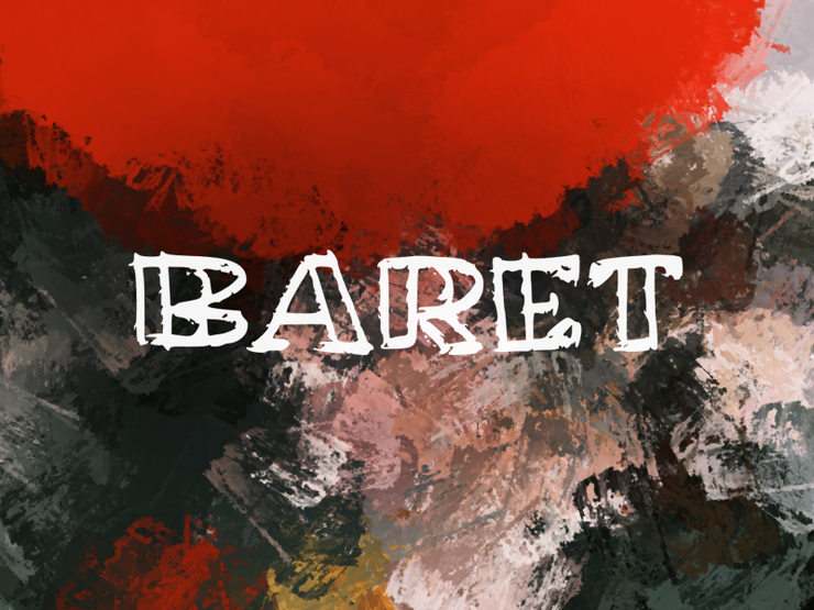 b Baret字体 1