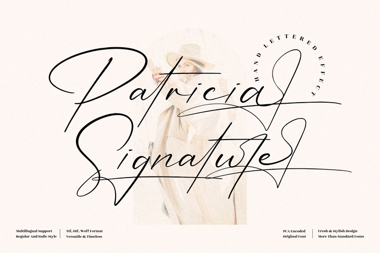 Patricia Signature字体 5