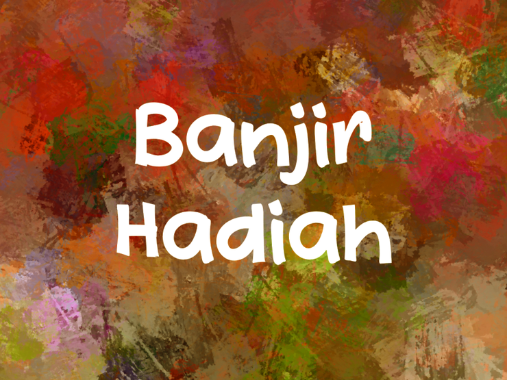 b Banjir Hadiah字体 1