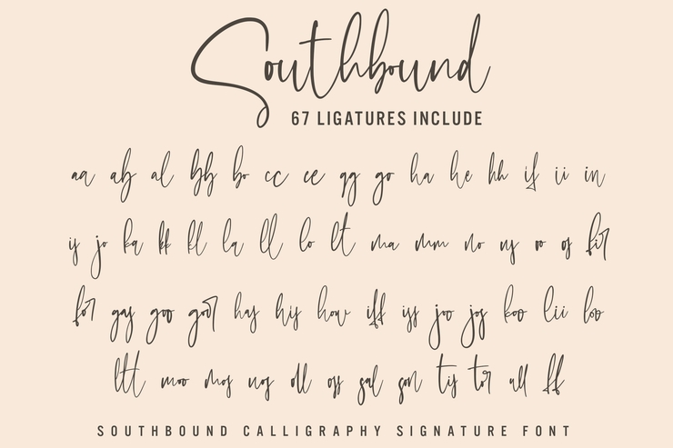 Southbound字体 8