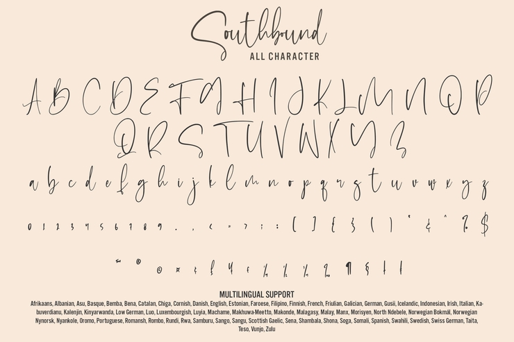 Southbound字体 9