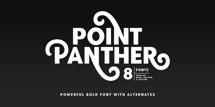 Point Panther字体 1