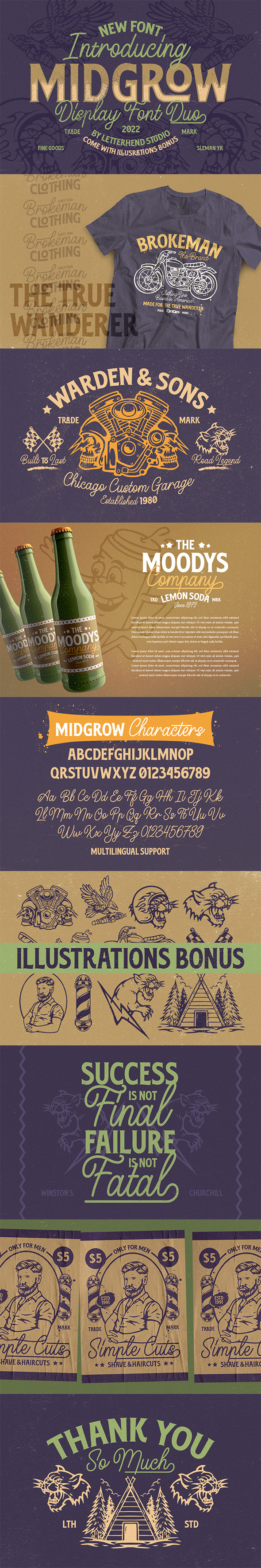 Midgrow字体 2