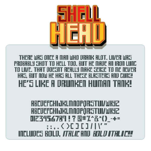 shellhead字体 1