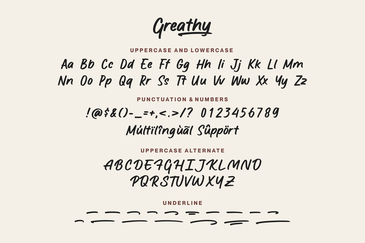 Greathy字体 1