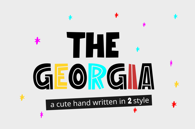 The Georgia字体 5