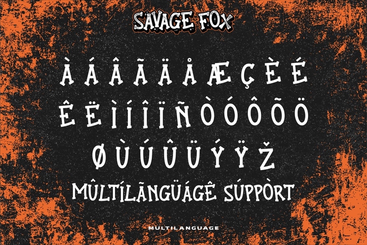 Savage Fox字体 2