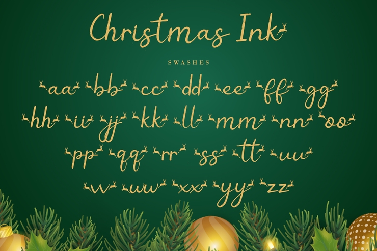 Christmas Ink字体 3
