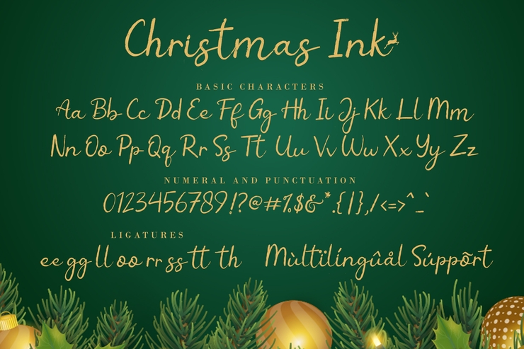 Christmas Ink字体 4