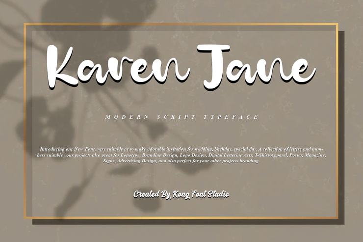 Karen Jane字体 1