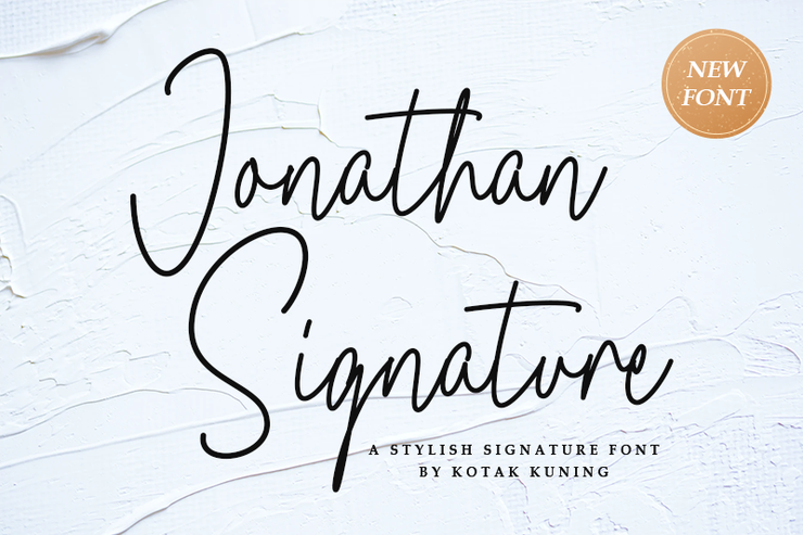 Jonathan Signature字体 1