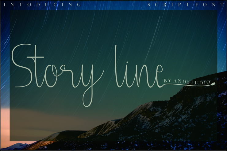 Story line字体 6