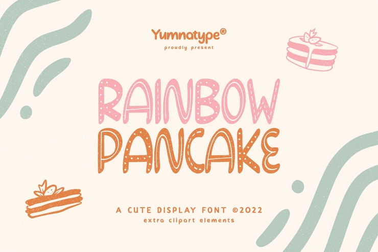 Rainbow Pancake字体 4