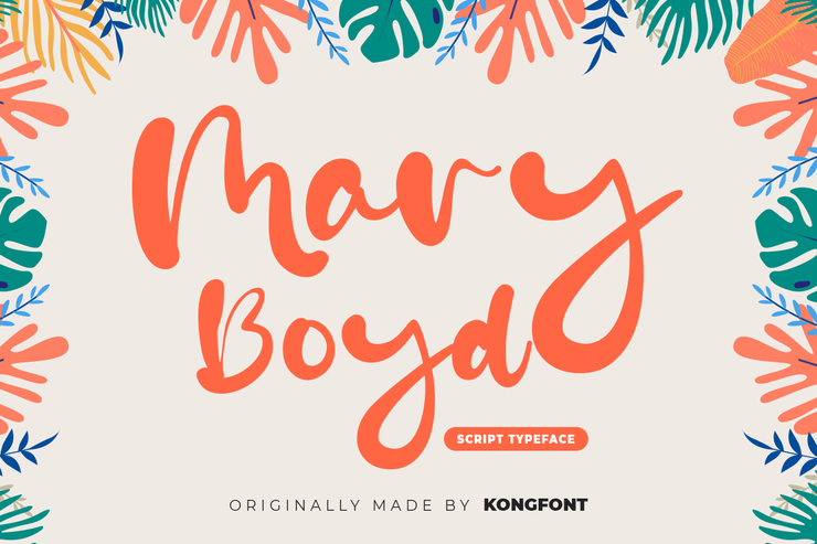 Mary Boyd字体 1