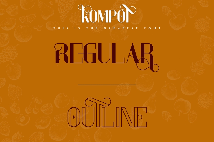 Kompot Display字体 2